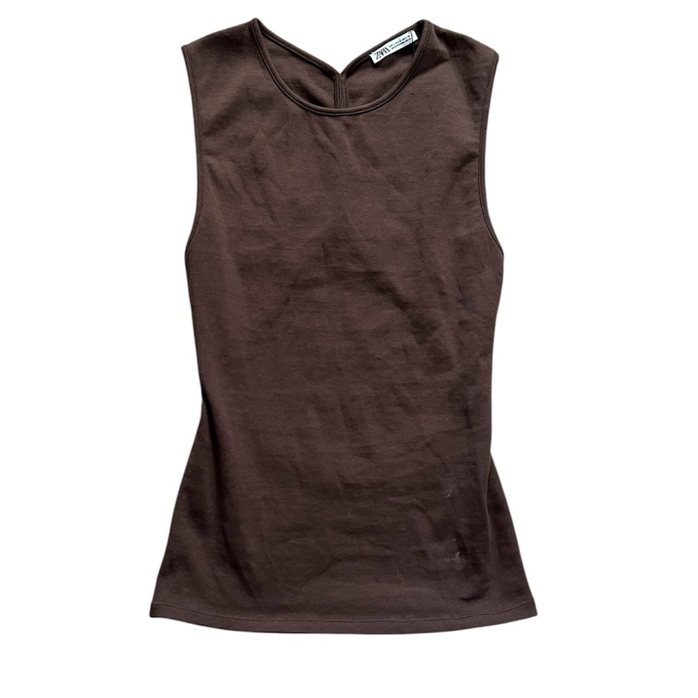 Zara | Ribbed Cut Out Tank - Picture 1 of 5